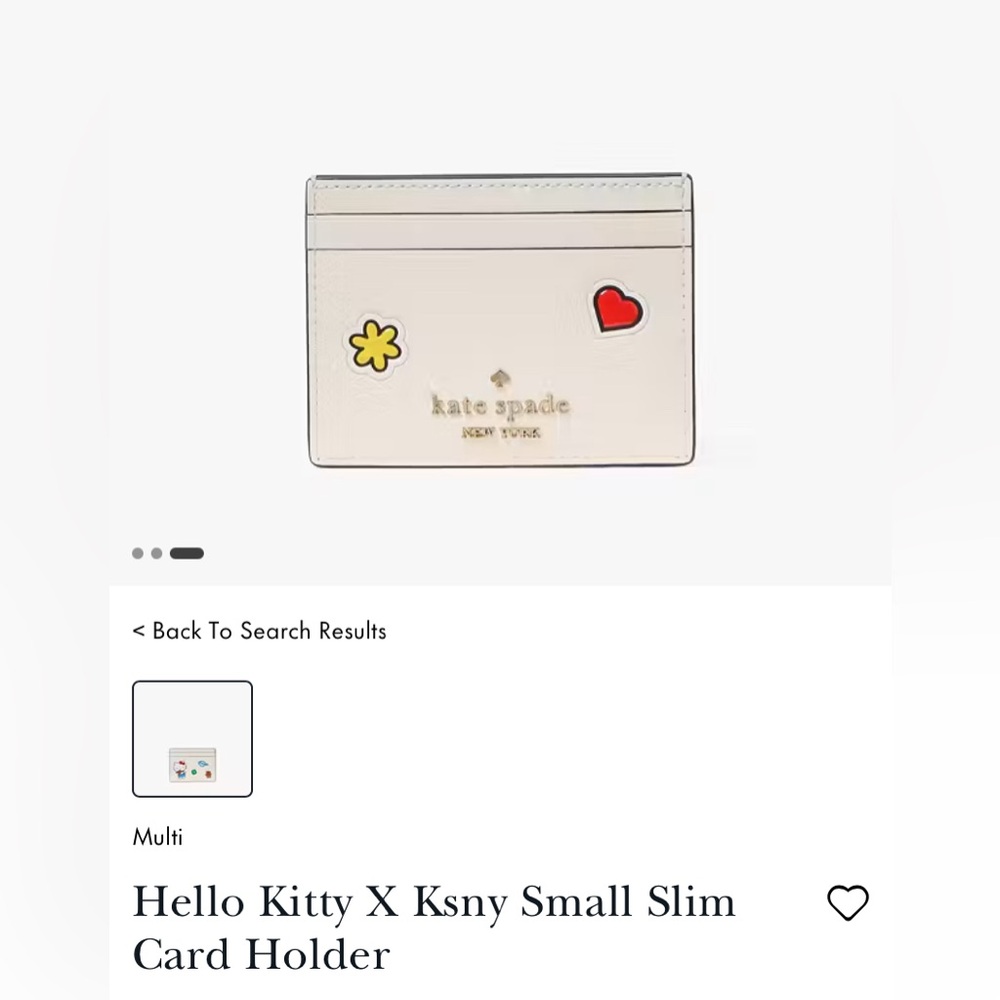 Kate Spade Hello Kitty Limited Editi ID Card Holder - Picture 3 of 3